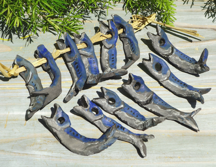 生徒作品　めざし箸置き