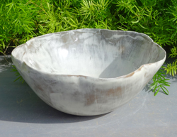 体験作品　粉引鉢