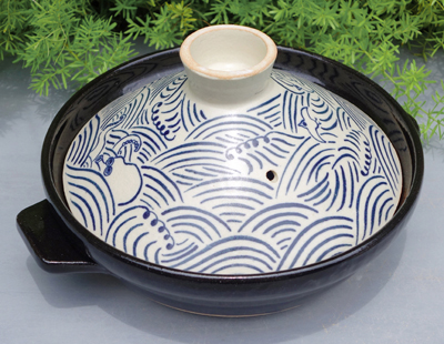 生徒作品　青海波土鍋