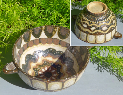 生徒作品　幾何学文鉢
