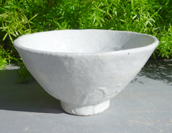 体験作品　萩手抹茶碗