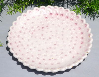 生徒作品　輪花皿
