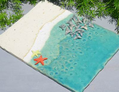 生徒作品　夏の思い出の浜辺