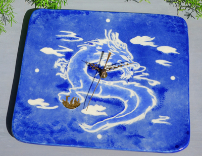 生徒作品　龍文掛け時計