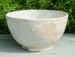 体験作品　粉引抹茶碗