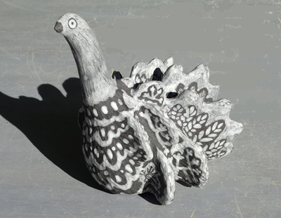 生徒作品　鳥の置物