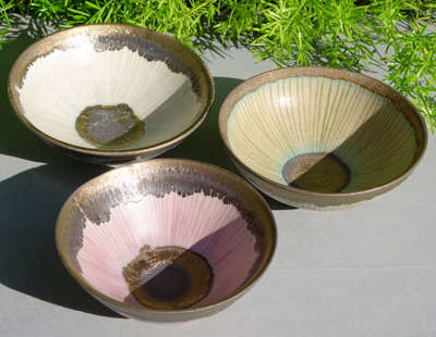 生徒作品　線文茶碗