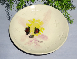 体験作品　絵付け皿