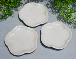 体験作品　輪花子皿