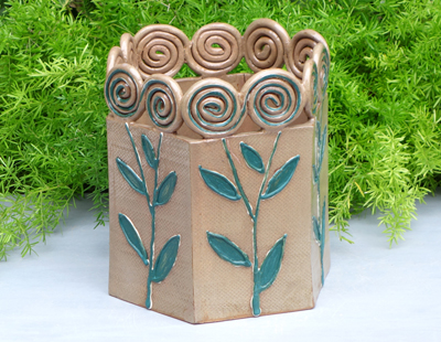 生徒作品　花入れ