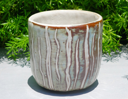 体験作品　鼠志野湯呑