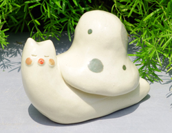 体験作品　カタツムリの置物