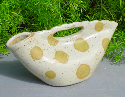 生徒作品　鶏冠壺花器