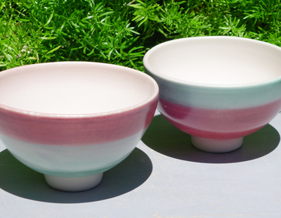 生徒作品　磁器飯碗