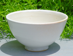 体験作品　粉引抹茶碗